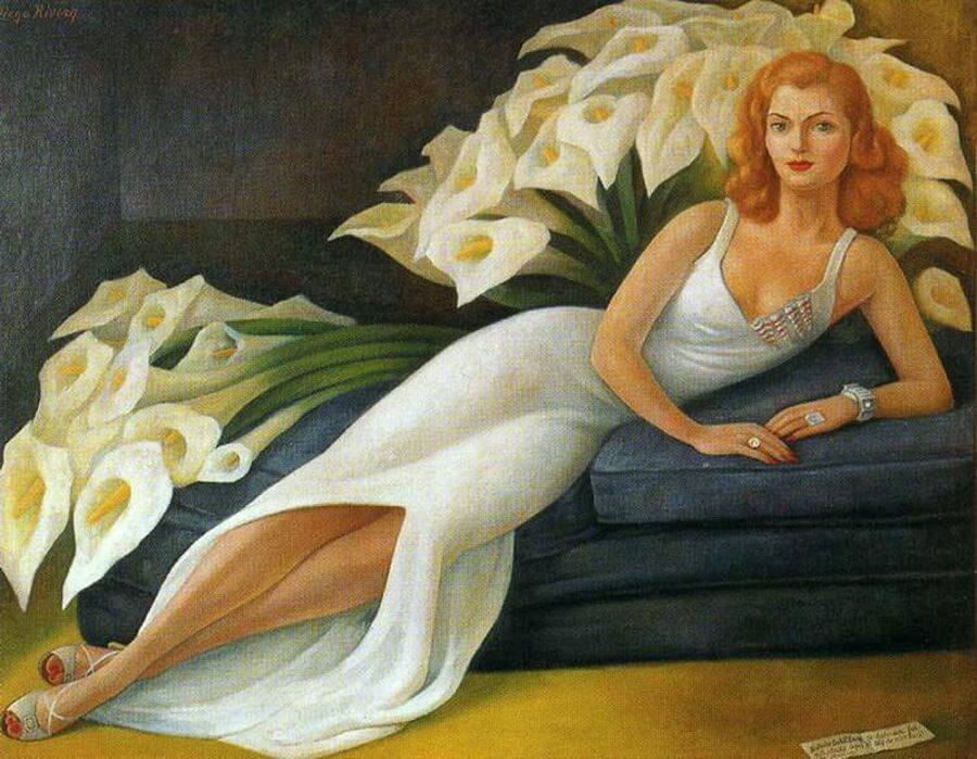 Portrait of Natasha Gelman, 1943 by Diego Rivera