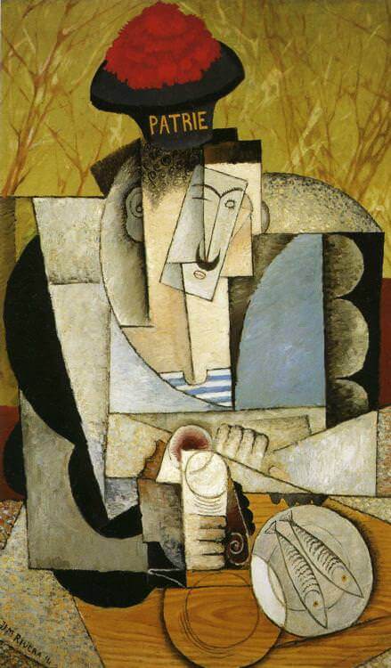 Sailor at Breakfast, 1914 by Diego Rivera