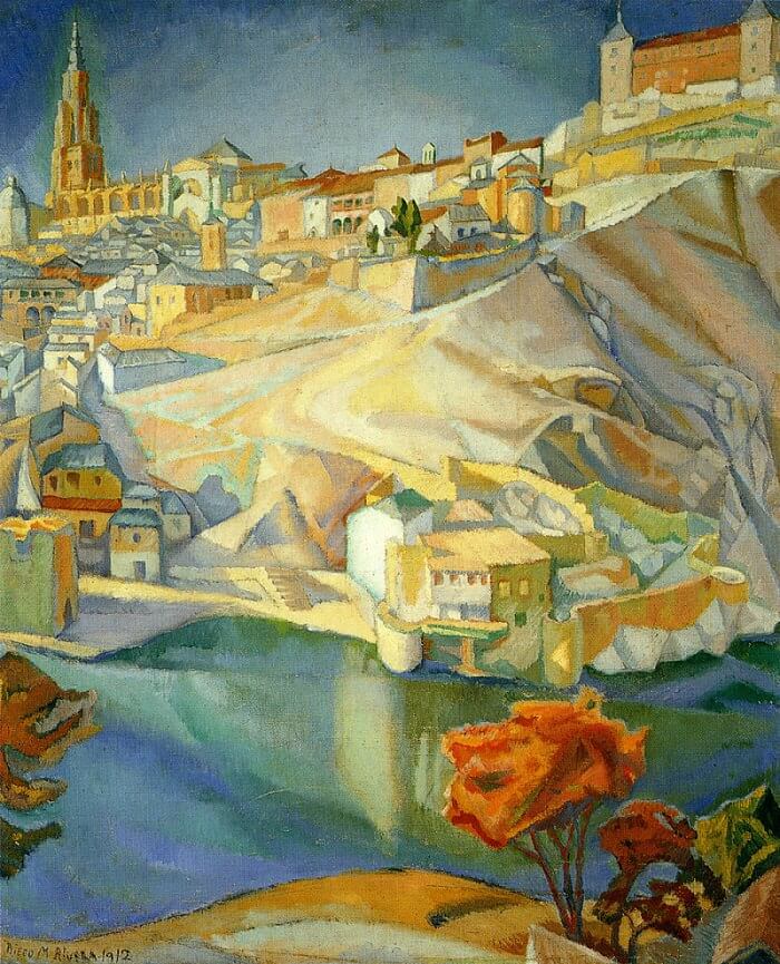View of Toledo, 1912 by Diego Rivera